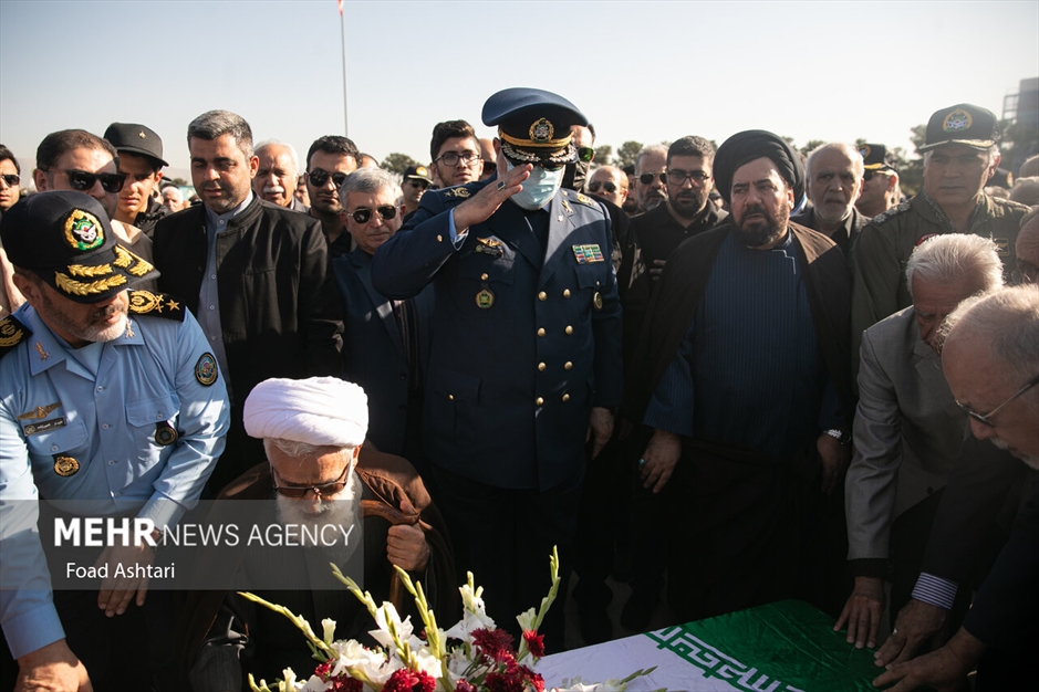 مراسم تشییع پیکر خلبان پیشکسوت محمود ضرابی