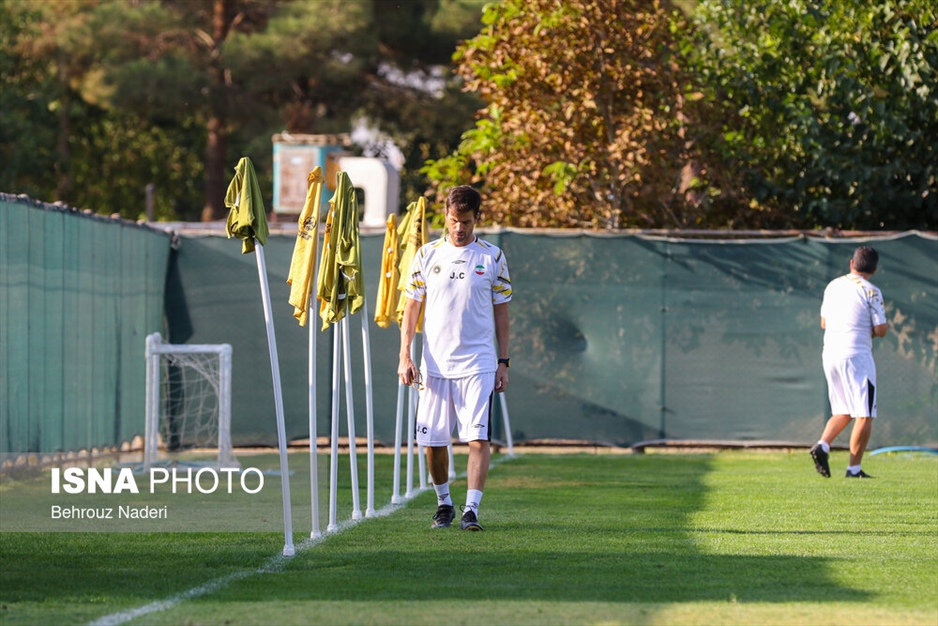 تمرین تیم سپاهان پیش از دیدار با الاتحاد عربستان