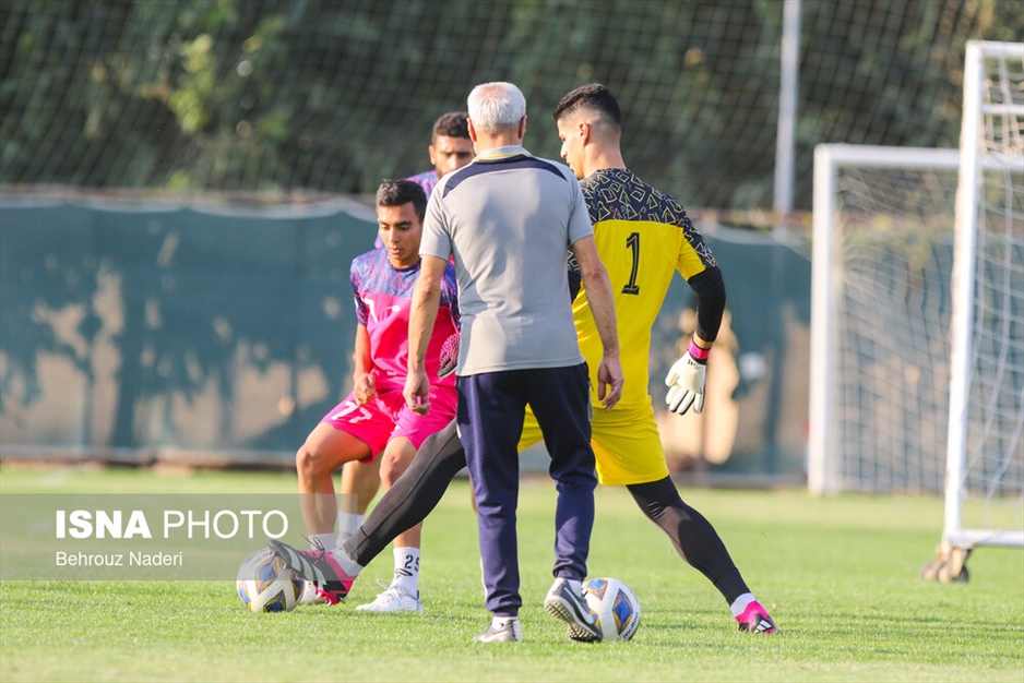 تمرین تیم سپاهان پیش از دیدار با الاتحاد عربستان