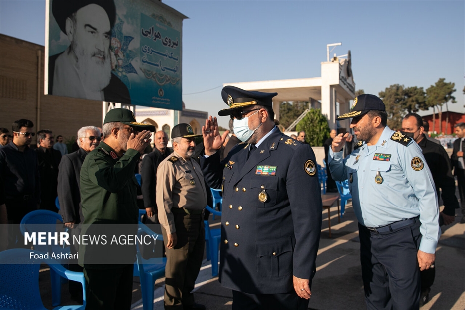 مراسم تشییع پیکر خلبان پیشکسوت محمود ضرابی