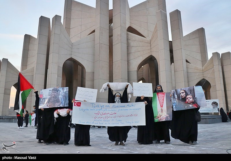 تجمع مردمی در حمایت از مردم مظلوم غزه - تبریز 