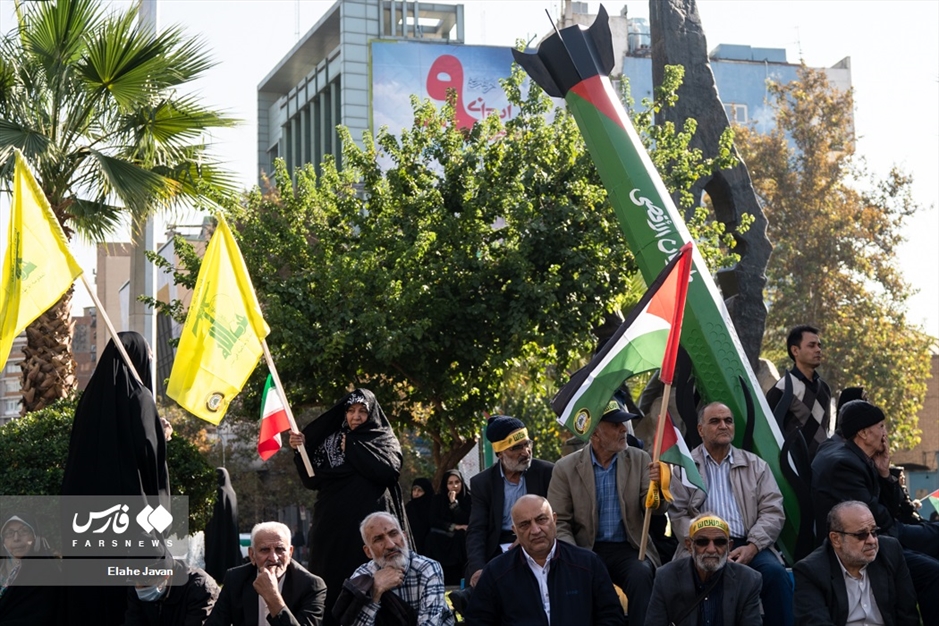تجمع ضدصهیونیستی هیات‌های رزمندگان تهران