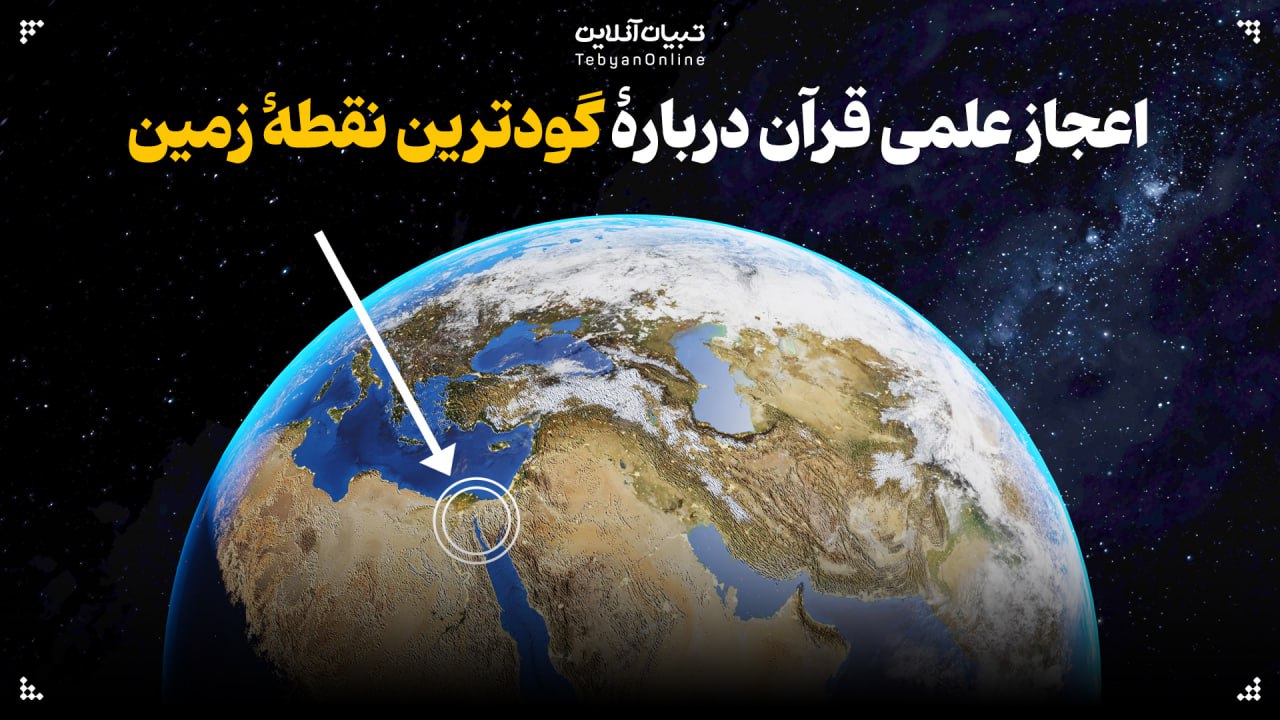 اعجاز علمی قرآن ، گودترین نقطۀ زمین،