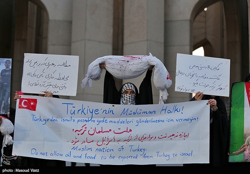 تجمع مردمی در حمایت از مردم مظلوم غزه - تبریز 