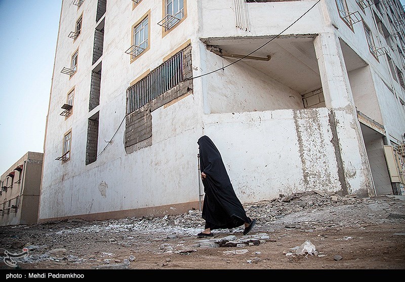 وضعیت ساختمان عدالت ۲ اهواز یکسال بعد از ریزش متروپل