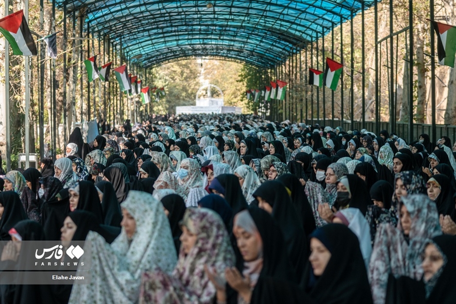 تجمع ضدصهیونیستی هیات‌های رزمندگان تهران