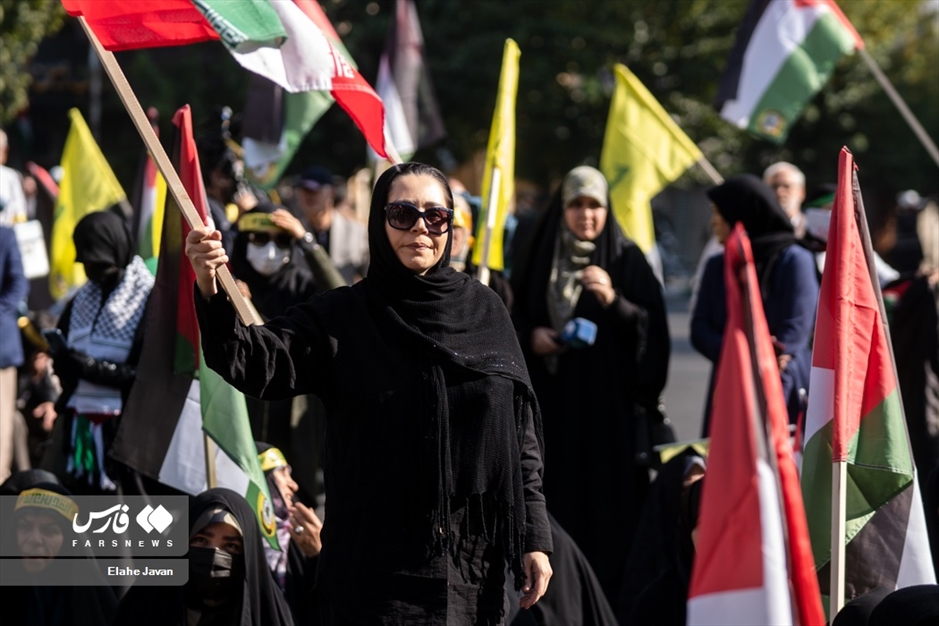 تجمع ضدصهیونیستی هیات‌های رزمندگان تهران