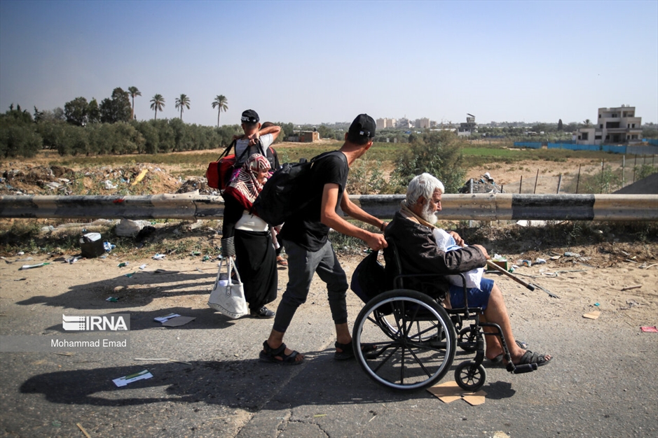 آوارگی هزاران فلسطینی در غزه