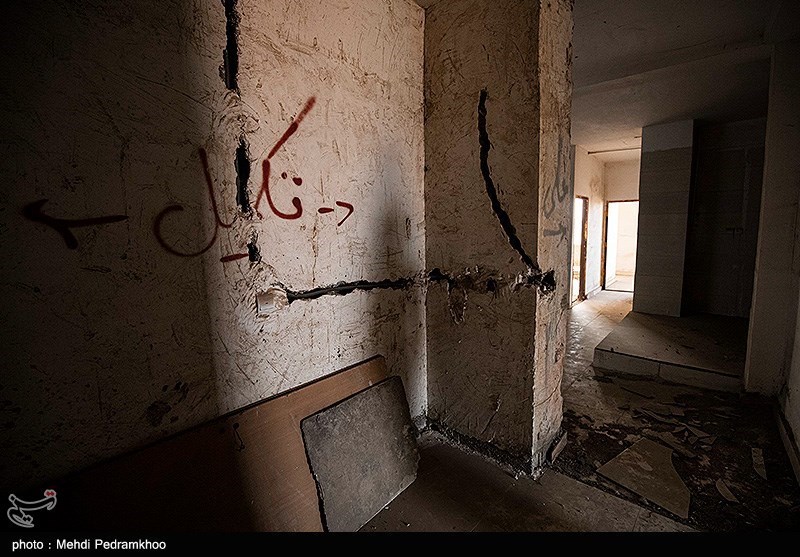 وضعیت ساختمان عدالت ۲ اهواز یکسال بعد از ریزش متروپل