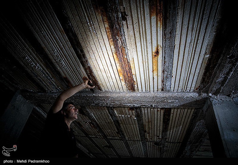 وضعیت ساختمان عدالت ۲ اهواز یکسال بعد از ریزش متروپل