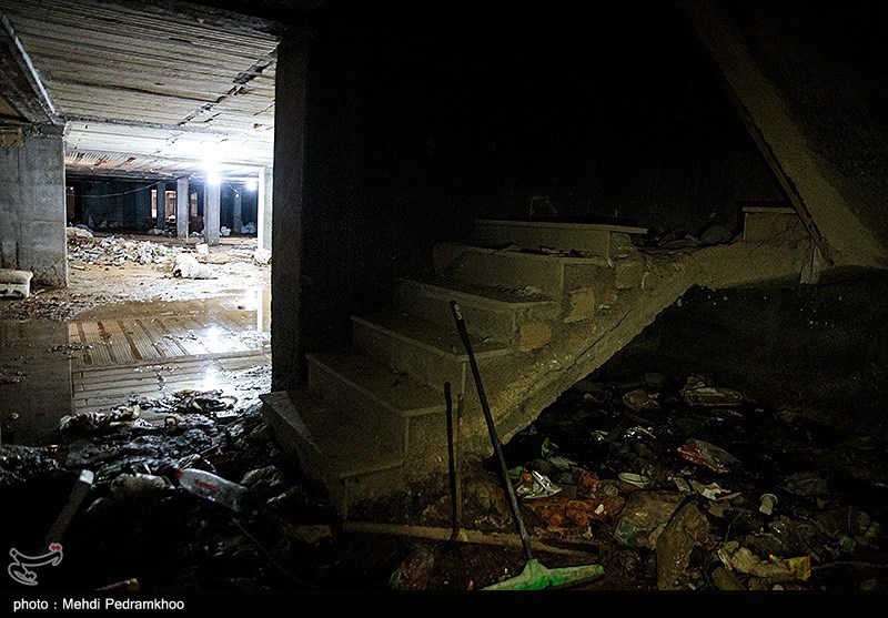 وضعیت ساختمان عدالت ۲ اهواز یکسال بعد از ریزش متروپل