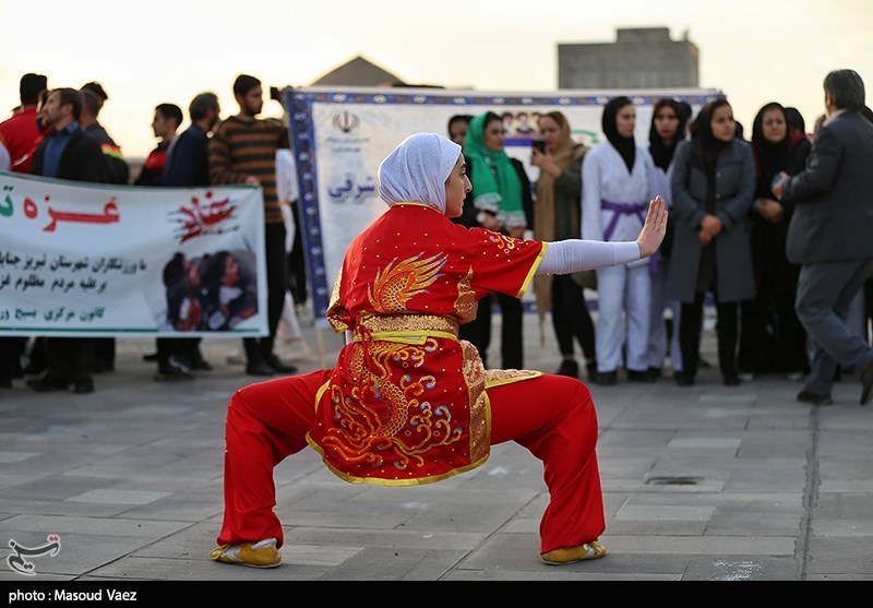 تجمع مردمی در حمایت از مردم مظلوم غزه - تبریز 