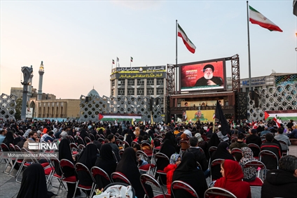 پخش سخنرانی دبیر کل حزب الله در تهران