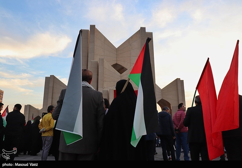 تجمع مردمی در حمایت از مردم مظلوم غزه - تبریز 