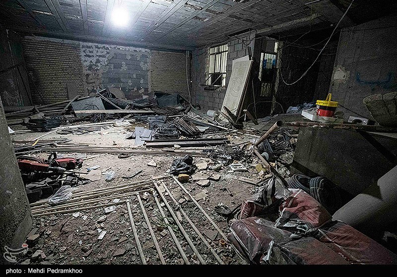 وضعیت ساختمان عدالت ۲ اهواز یکسال بعد از ریزش متروپل