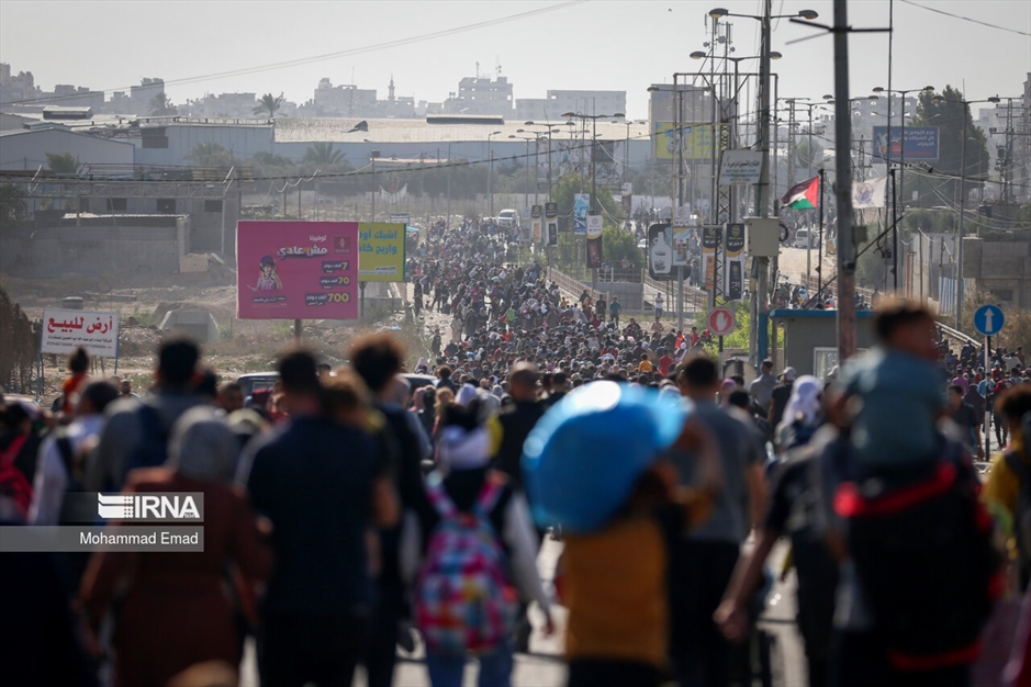آوارگی هزاران فلسطینی در غزه