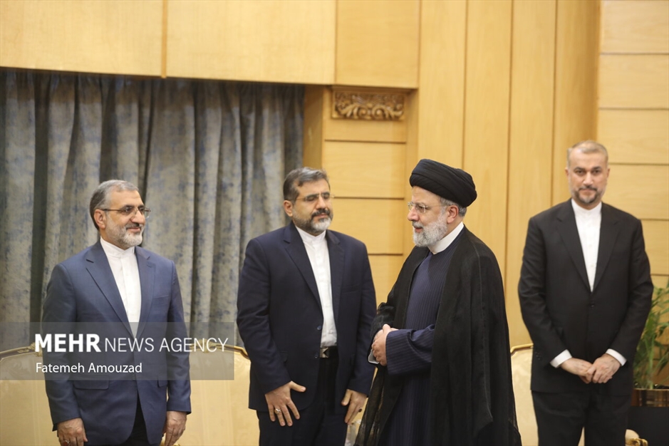 استقبال از رئیس جمهور در بازگشت از سفر به تاجیکستان و ازبکستان 