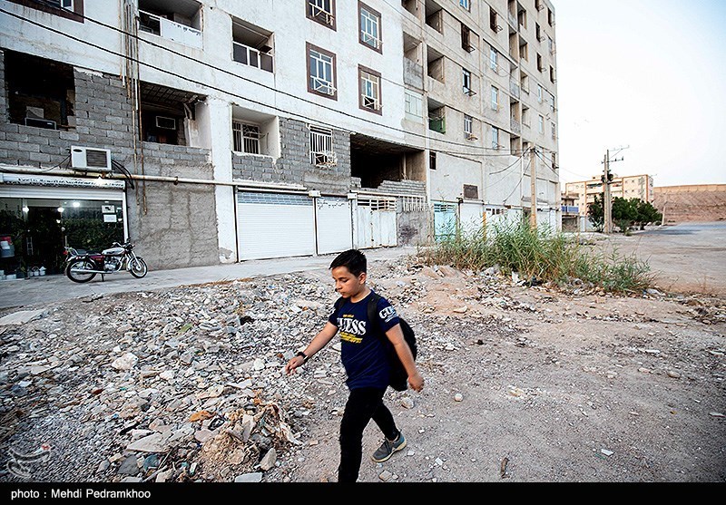 وضعیت ساختمان عدالت ۲ اهواز یکسال بعد از ریزش متروپل