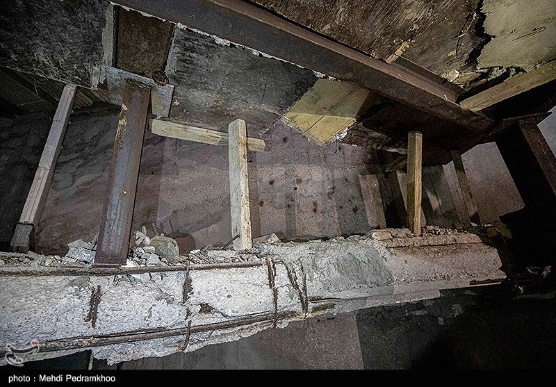 وضعیت ساختمان عدالت ۲ اهواز یکسال بعد از ریزش متروپل