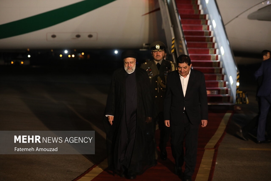 استقبال از رئیس جمهور در بازگشت از سفر به تاجیکستان و ازبکستان 