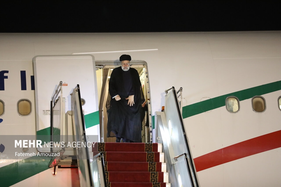 استقبال از رئیس جمهور در بازگشت از سفر به تاجیکستان و ازبکستان 