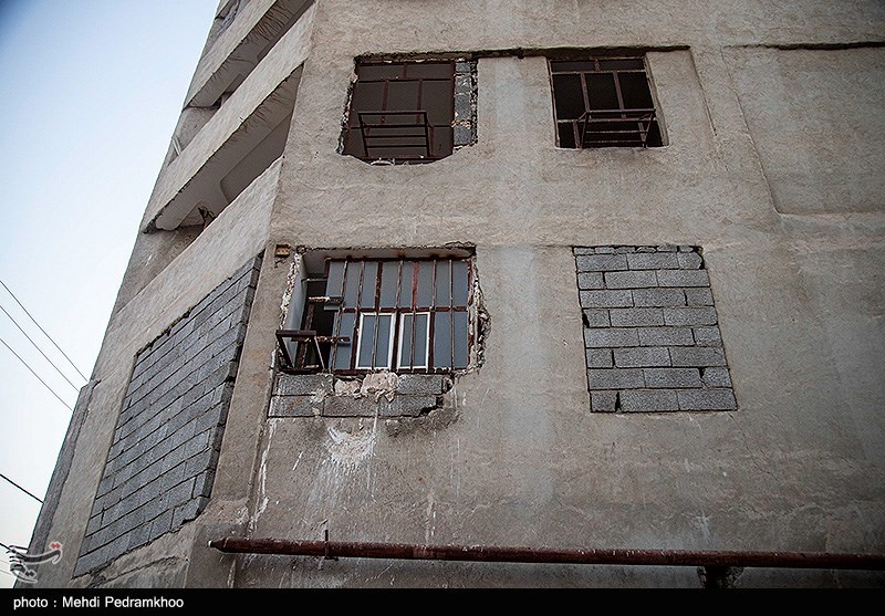 وضعیت ساختمان عدالت ۲ اهواز یکسال بعد از ریزش متروپل