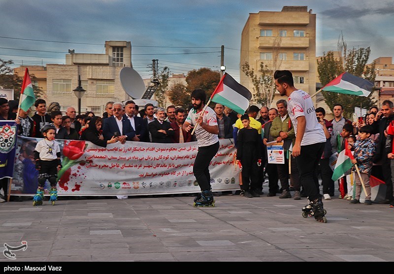 تجمع مردمی در حمایت از مردم مظلوم غزه - تبریز 
