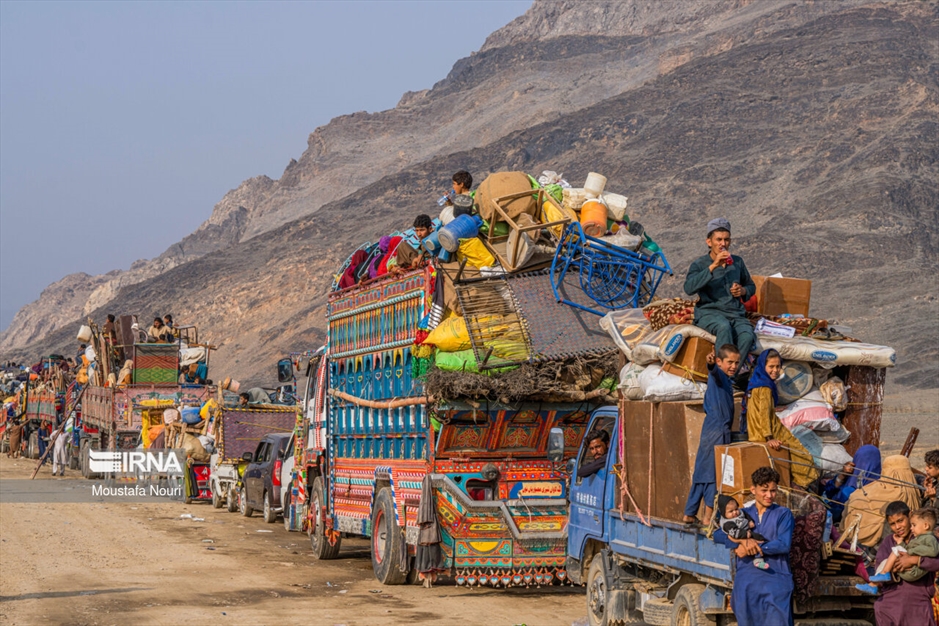 کمپ مهاجران افغانستانی در منطقه مرزی تورخم