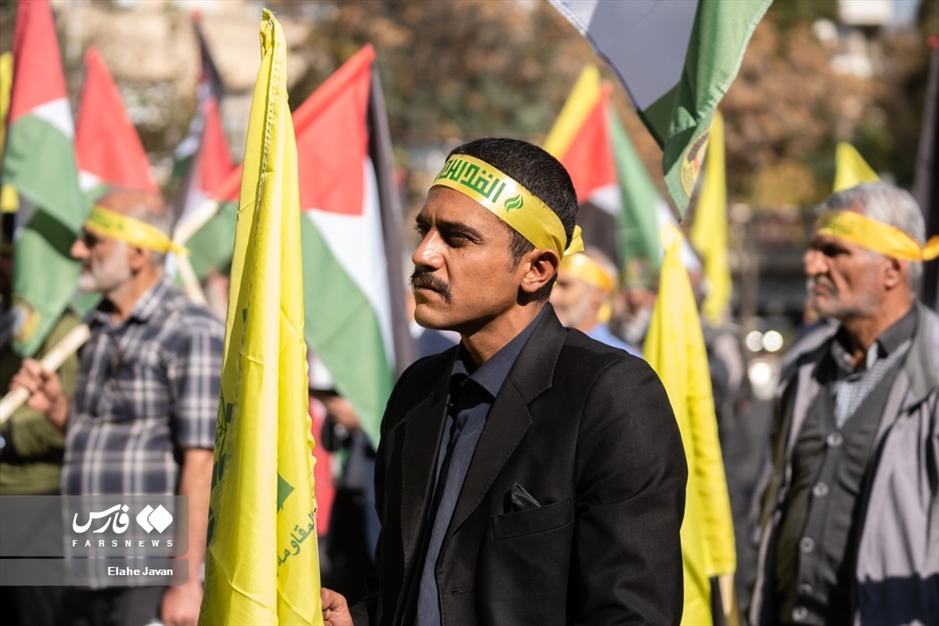 تجمع ضدصهیونیستی هیات‌های رزمندگان تهران