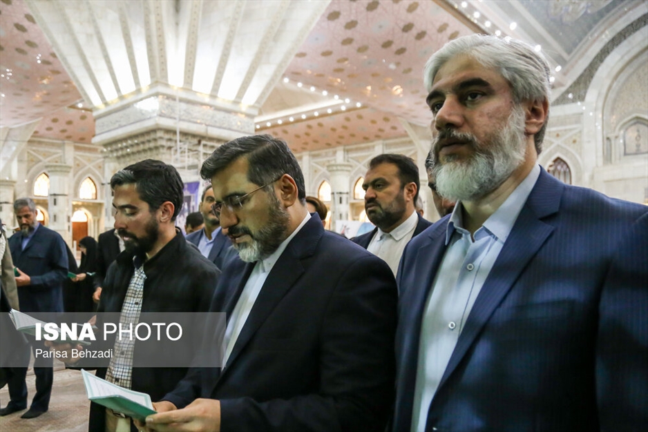 تجدید میثاق دست اندر کاران هفته کتاب با امام راحل