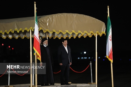 استقبال از رئیس جمهور در بازگشت از سفر به تاجیکستان و ازبکستان 