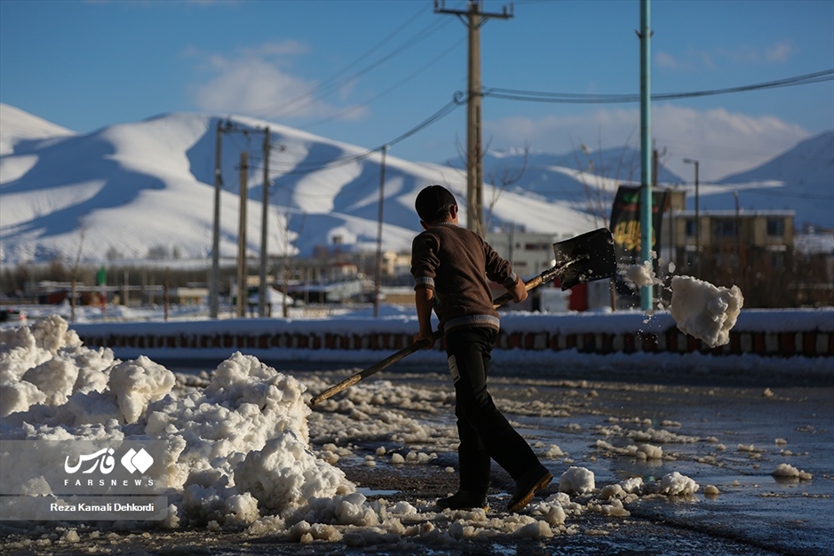 بارش برف در «چهارمحال و بختیاری»