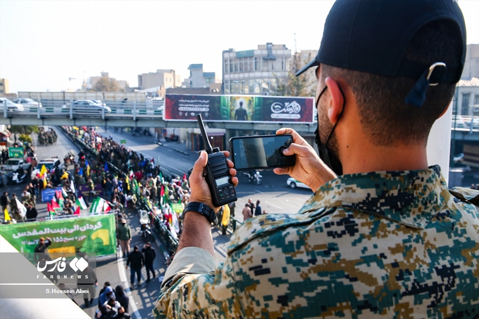 رزمایش ۵۰‌‌ هزار نفری بسیجیان در تهران