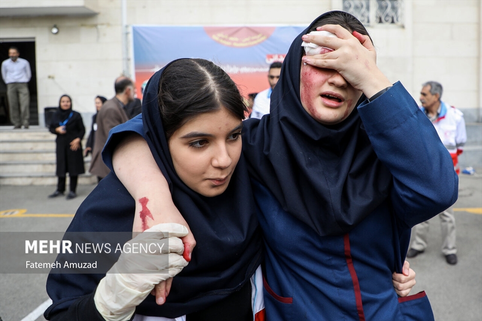 مانور سراسری زلزله در مدارس