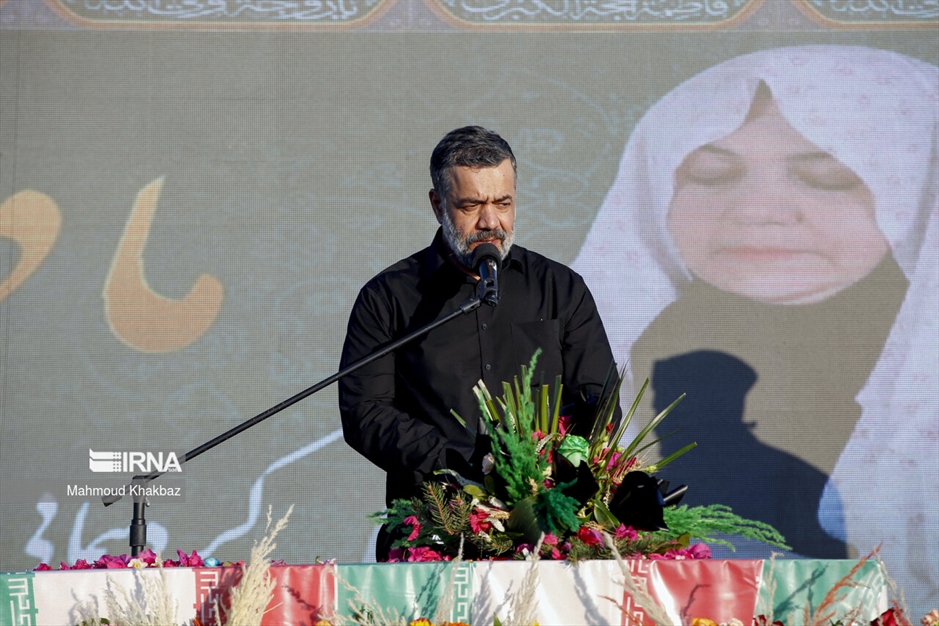 تشییع پیکر شهید گمنام در جزیره کیش