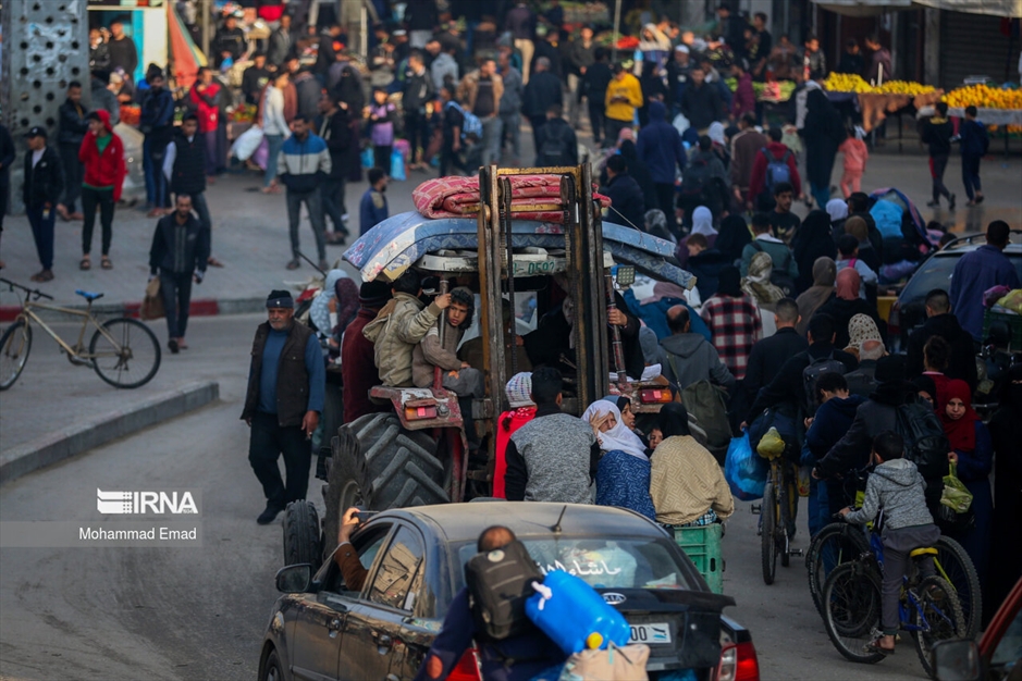 کوچ دوباره مردم غزه به مناطق امن