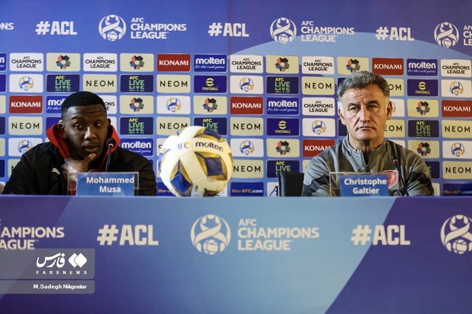 تمرین و نشست خبری سرمربی تیم فوتبال الدحیل