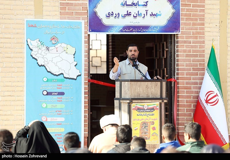 افتتاح کتابخانه گروه جهادی شهدا با مشارکت خبرگزاری تسنیم