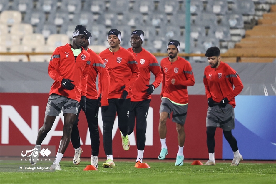 تمرین و نشست خبری سرمربی تیم فوتبال الدحیل