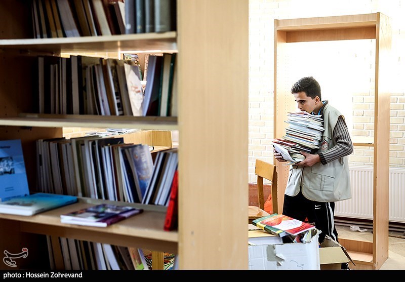 افتتاح کتابخانه گروه جهادی شهدا با مشارکت خبرگزاری تسنیم