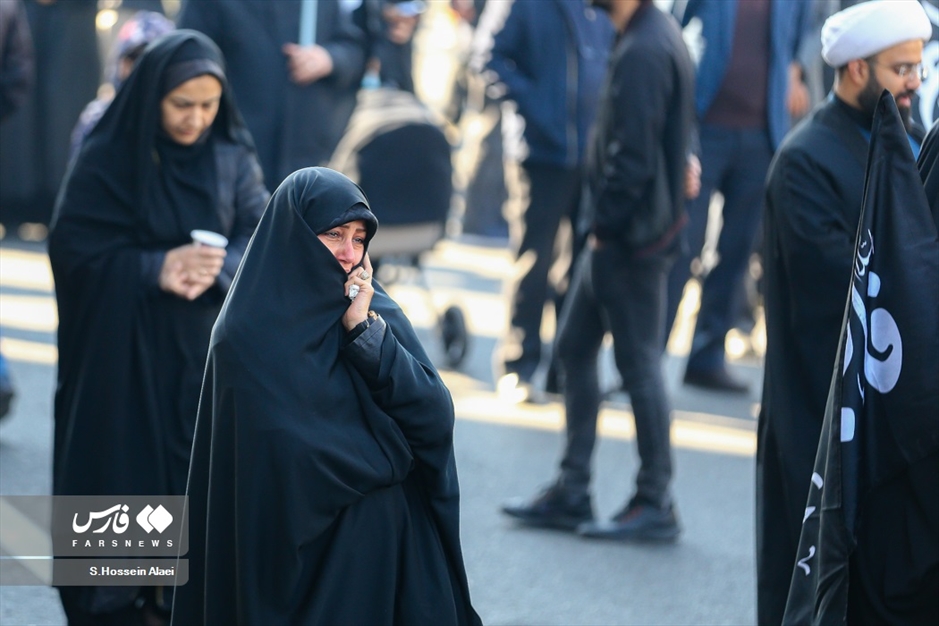 عزاداری شهادت حضرت زهرا (س) در میدان هفت تیر