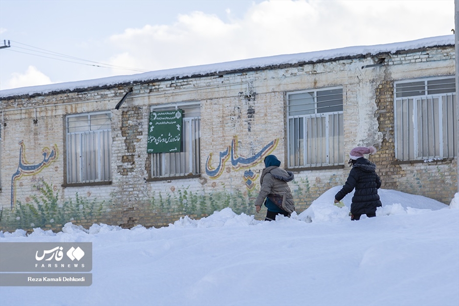 بارش برف در «چهارمحال و بختیاری»