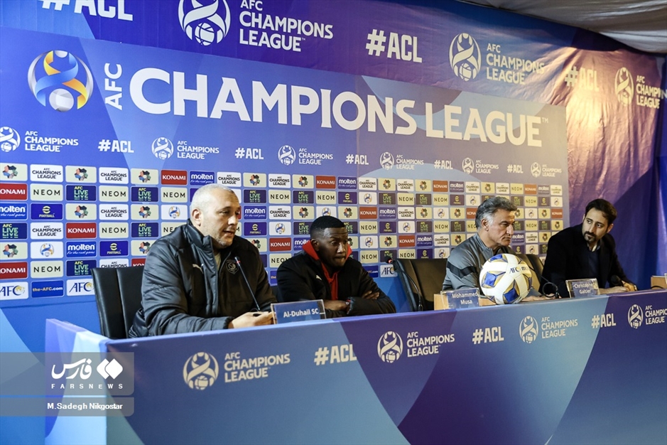 تمرین و نشست خبری سرمربی تیم فوتبال الدحیل