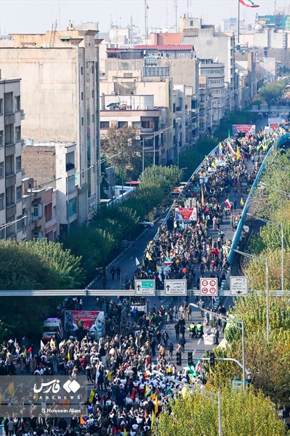 رزمایش ۵۰‌‌ هزار نفری بسیجیان در تهران