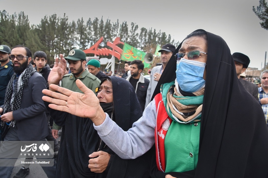 تشییع شهید مدافع وطن در بیرجند