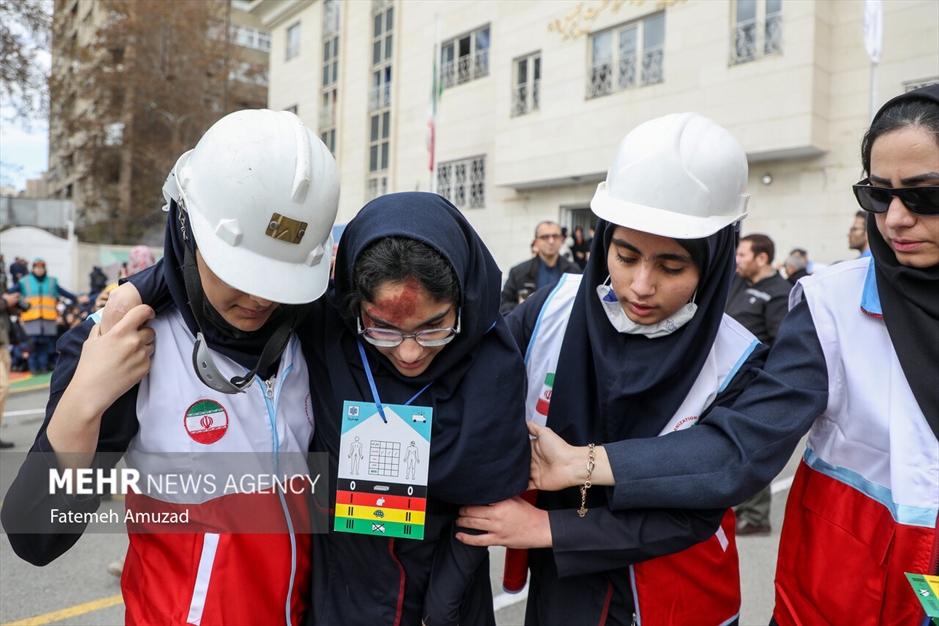 مانور سراسری زلزله در مدارس