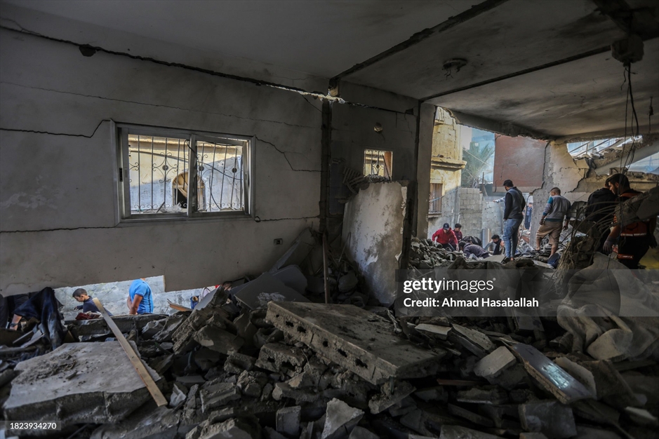 مردم فلسطینی در خان یونس