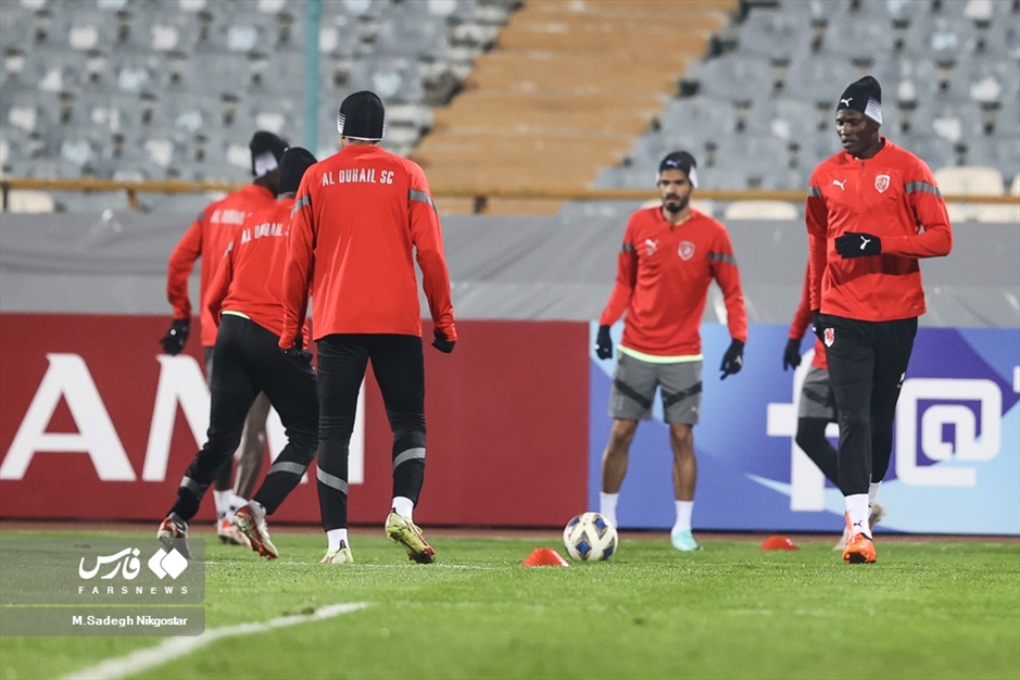 تمرین و نشست خبری سرمربی تیم فوتبال الدحیل