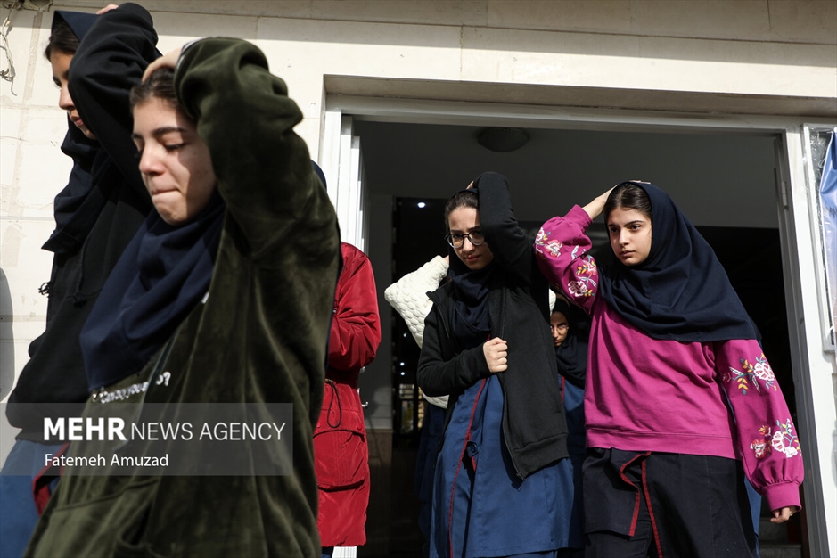 مانور سراسری زلزله در مدارس