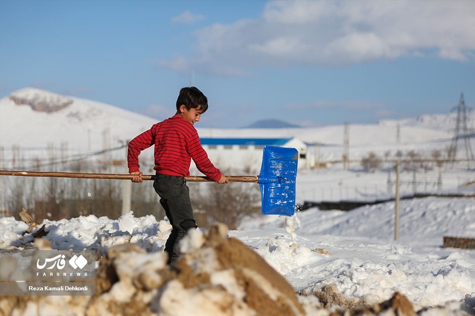 بارش برف در «چهارمحال و بختیاری»